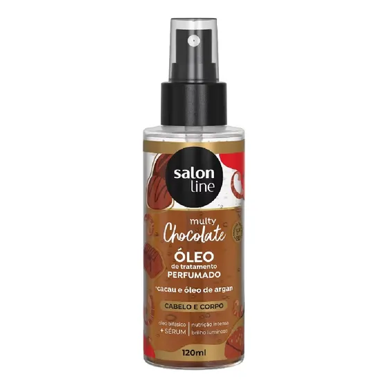 Salon Line Multy Óleo Perfumado Cabelo/corpo Chocolate 120ml