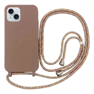 Capa Com Alça Para iPhone 7 Ao 15 Pro Max - Marrom Capa Com Alça Para iPhone 7 Ao 15 Pro Max - Marrom