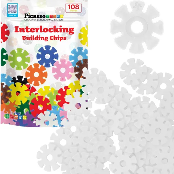 Picassotiles Chip De Construcción Disco Entrelazado Bloques