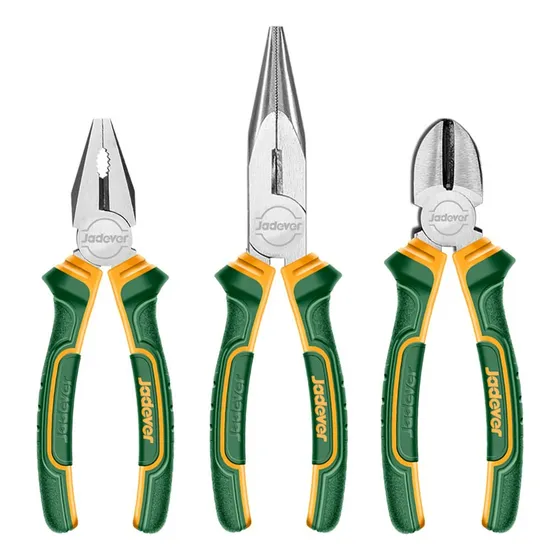 Set De Pinzas Y Alicate Jadever 3 Piezas Jdps0603