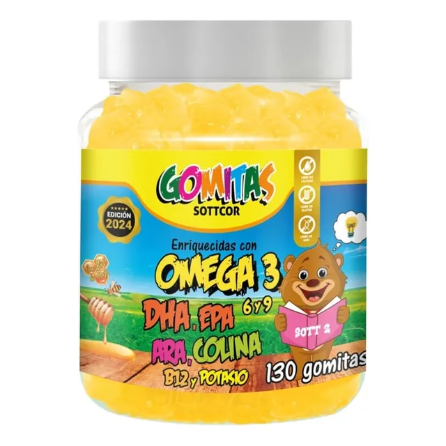Omega Para Niños Gomitas Sottcor 100gr Naranja