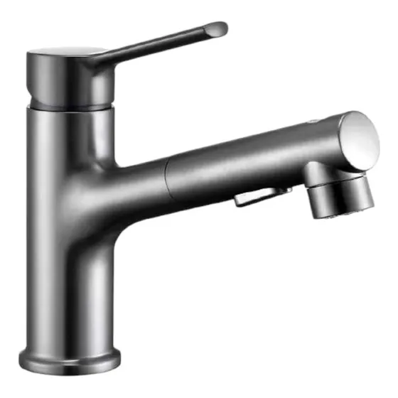 Grifería Gunmetal Para Lavamanos Acero Gris Gb-993 Todo-ven