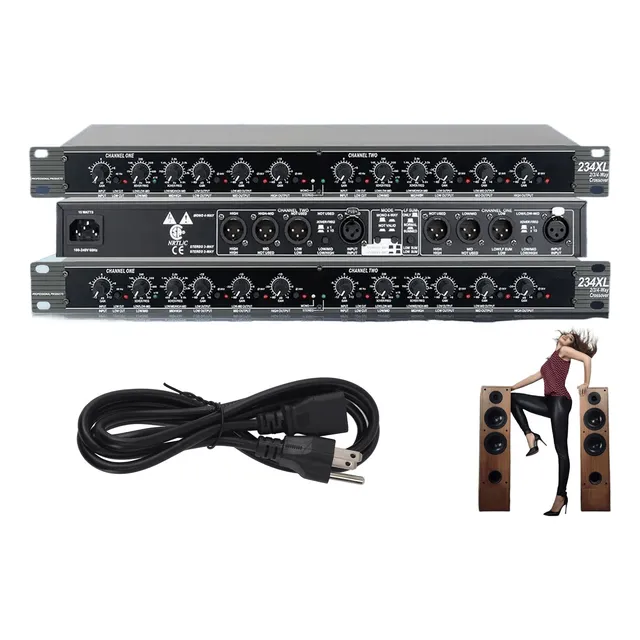 Crossover Audio 3 Vías Divisor Frecuencia Profesional 234xl