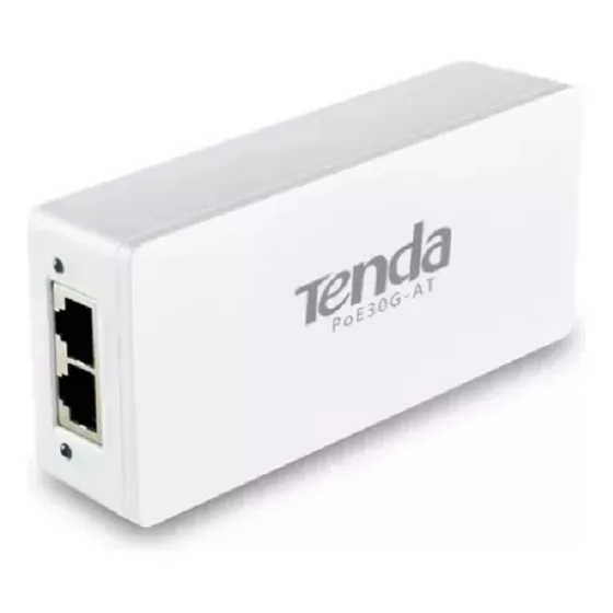 Inyector Poe 10/100/1000 Mbps Poe30g-at Poe 30w Marca Tenda