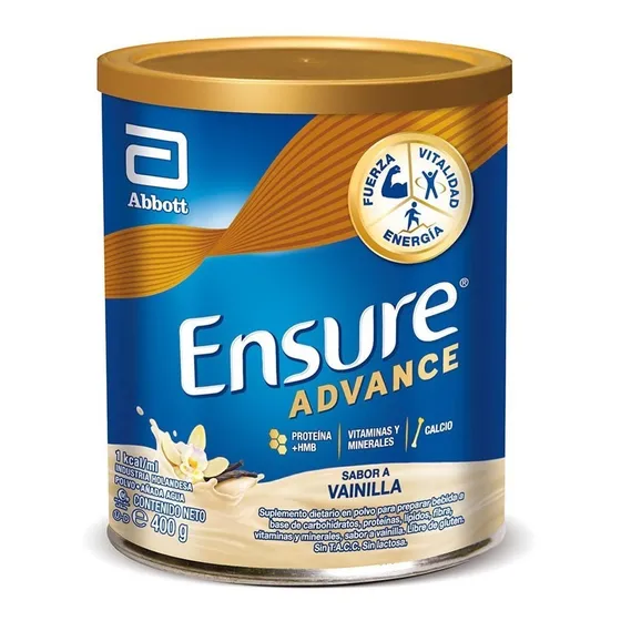 Ensure Advance Vainilla Suplemento En Polvo X 400 Gramos