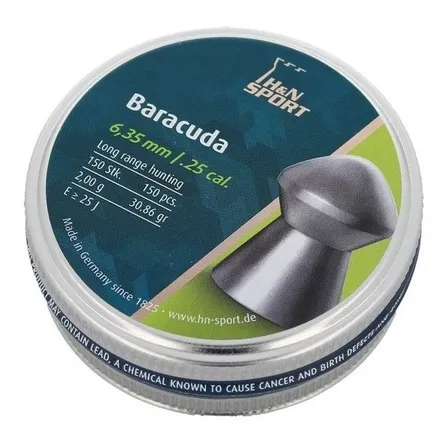 Postones H&n Baracuda Hunter Extreme 6.35mm 30,86g 150 Und.