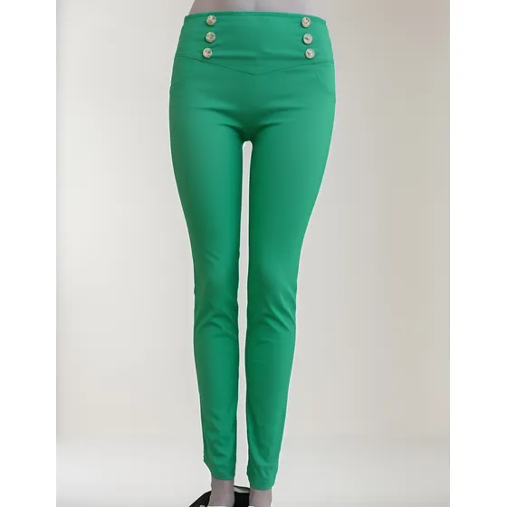 Pantalones Tela Strech Tipo Legnnis  Para Dama Unicolor