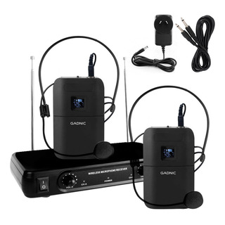 2 Micrófonos Bodypack Inalámbricos Solapa Diadema Receptor 2 Micrófonos Bodypack Inalámbricos Solapa Diadema Receptor