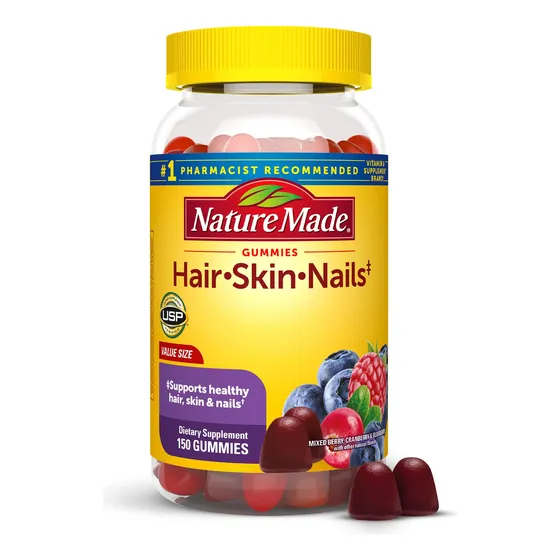 Suplemento Natural Para Cabello, Piel Y Uñas Con Biotina 250