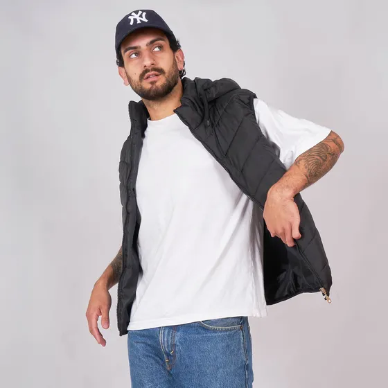 Customs Ba Chaleco Miami Impermeable Hombre Negro Sire