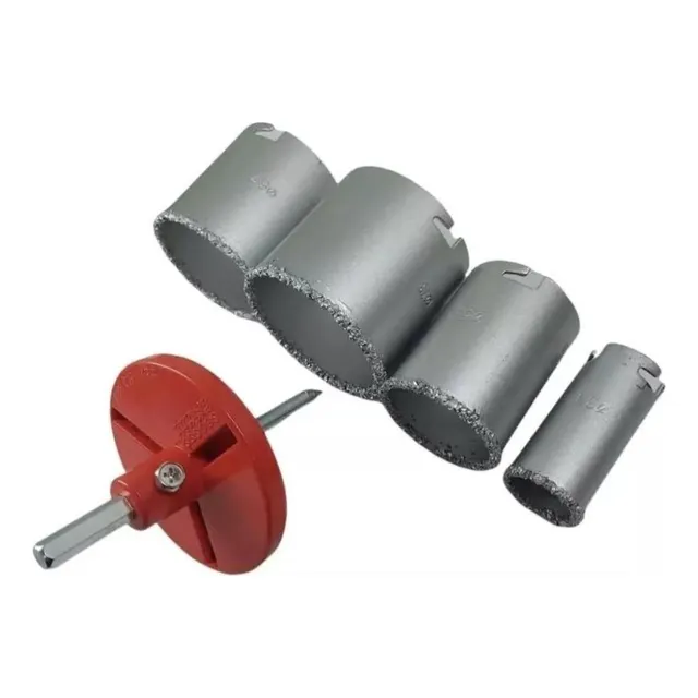 Set De Sierra Copa Carbonizada Para Concreto X5 Piezas.