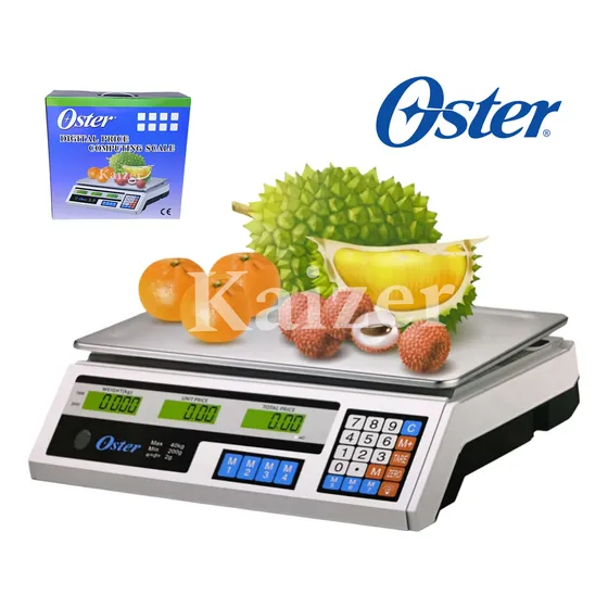 Peso Digital Oster 40kg Balanza Led Bateria Recargable