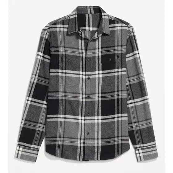 Camisa Hombre Old Navy Escosesa Tela Invernal Talle L Import