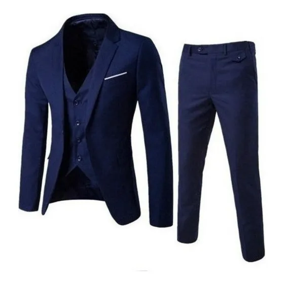 Nuevo Ropa De Vestir Formal De Color Liso Para Hombre 2023