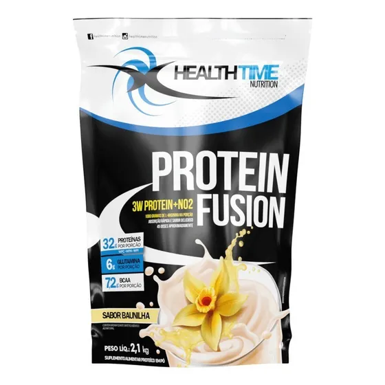3w Fusion Whey Protein Baunilha - Refil 2,1 Kg