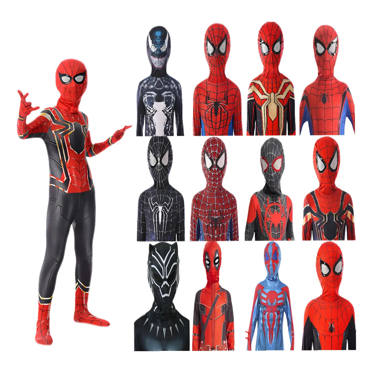 Fantasia Infantil Homem Aranha Deadpool Venom Heróis Top Fantasia Infantil Homem Aranha Deadpool Venom Heróis Top