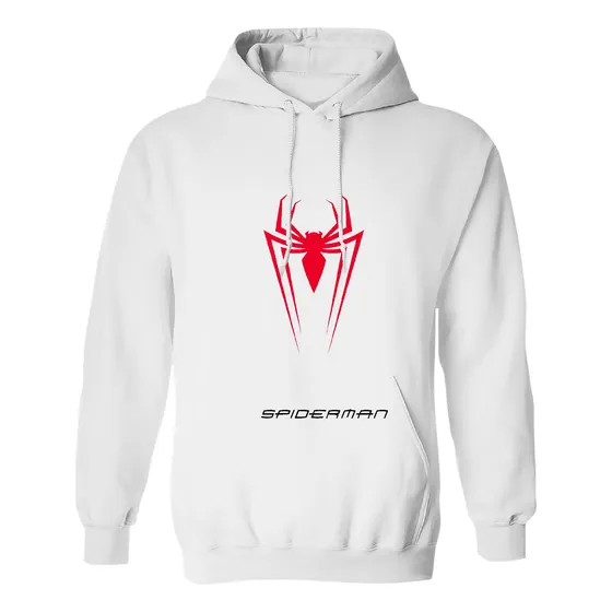 Sudadera Con Gorro Spiderman Araña Roja Letras Spiderman