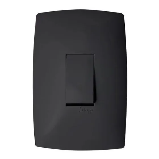 Interruptor Paralelo 4x2 Preto Grafite Home Blux