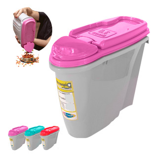 Pote Porta Ração Petiscos Portátil P/ Cães E Gatos 3,5 L Pote Porta Ração Petiscos Portátil P/ Cães E Gatos 3,5 L