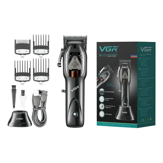 Vgr Cortadora De Pelo Profesional V-653 Máquina De Corte - Negro | Cuotas sin interés