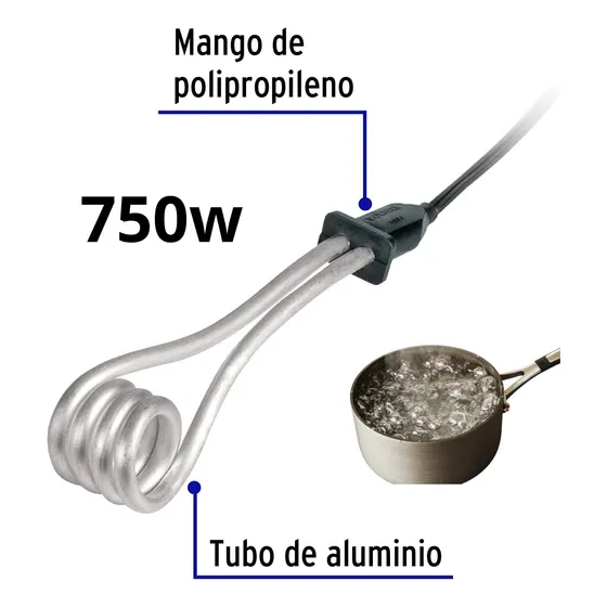 Hervidor / Calentador De Agua De Inmersion 750w 3562