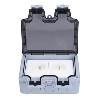Enchufe Doble Impermeable, Estándar Europeo, Resistente A La Enchufe Doble Impermeable, Estándar Europeo, Resistente A La