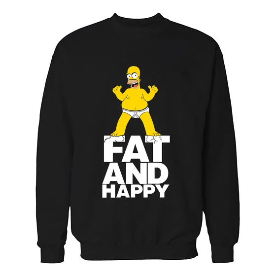 Buzo: Homero Simpsons Fat And Happy Memoestampados