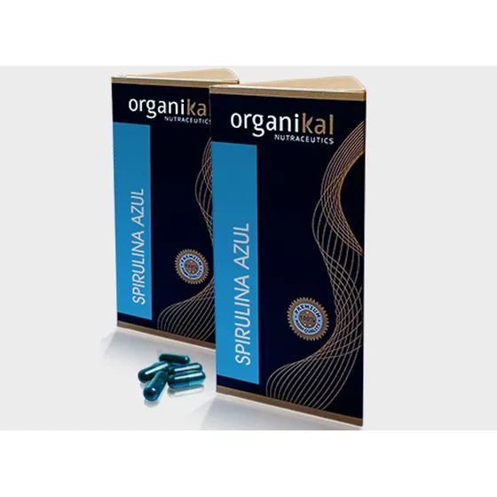 Pack X2 Spirulina Azul X30 Capsulas Organikal Hgl