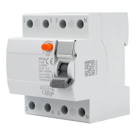 Disjuntor Dr Fuga Residual Elétrica 400vac 4p 63a