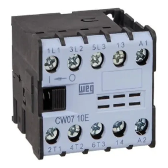 Contator Mini Weg 1na 7a 220v Cw07 Tripolar 60hz