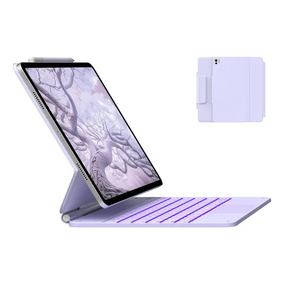 Funda De Teclado Para iPad Air 13 (m3 2025/ M2 2024), Violet