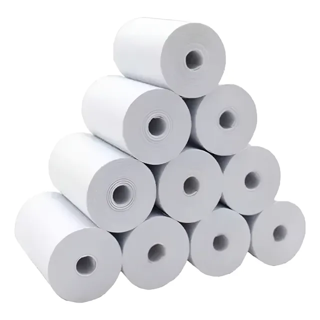 50 Rollos Papel Térmico 57mm X 15 Metros Datáfono Impresora 