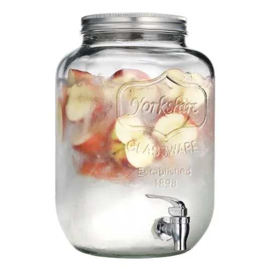 Dispensador Bebidas Vidrio Con Grifo 4litros
