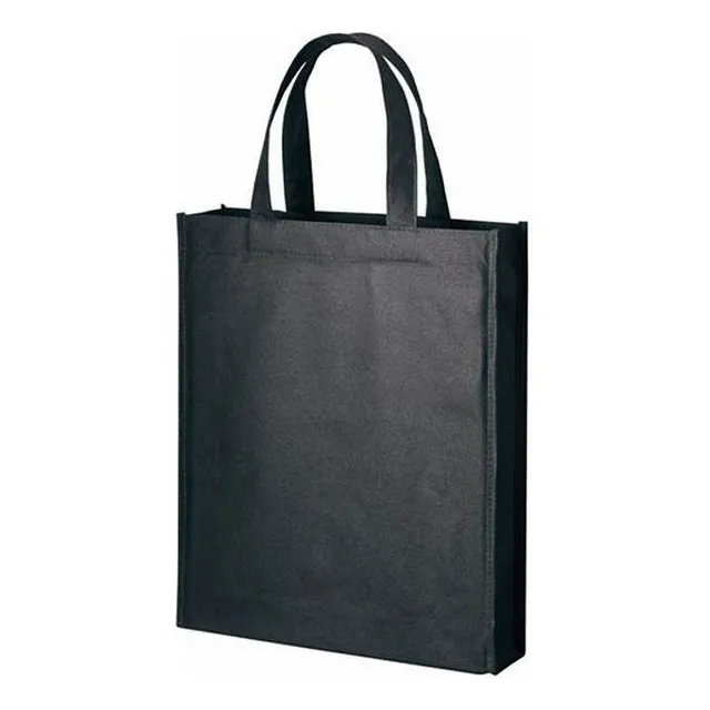 Pack X 15 Bolsa Tnt Negro Con Asas Y Fuelle 70gr 40x13x40cm