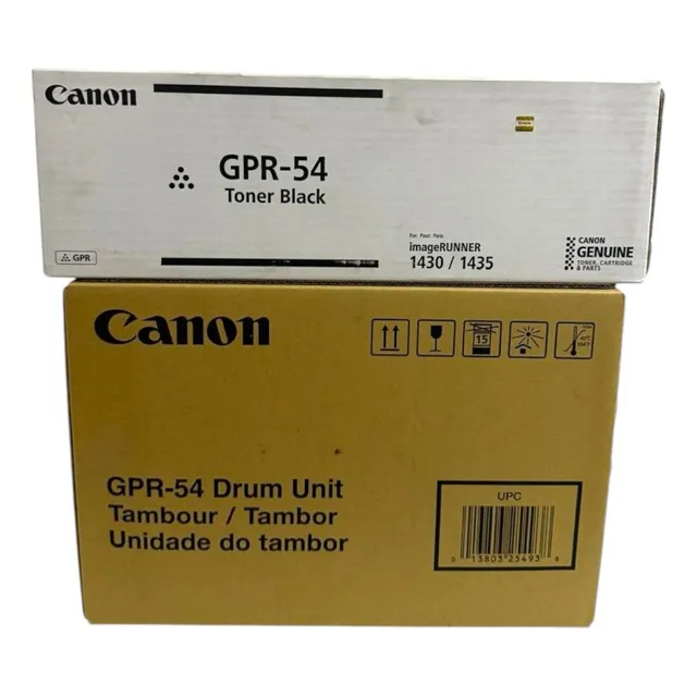 Pack Kit 1 Toner Gpr-54 + Unidad De Tambor Gpr-54 Canon