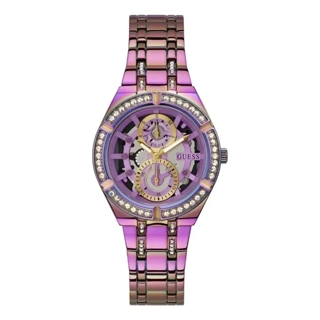 Reloj Guess Allara Gw0604l4 Mujer Color Tornasol Moderno