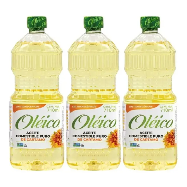 Aceite Oléico De Cártamo Pack 3 Piezas De 710ml