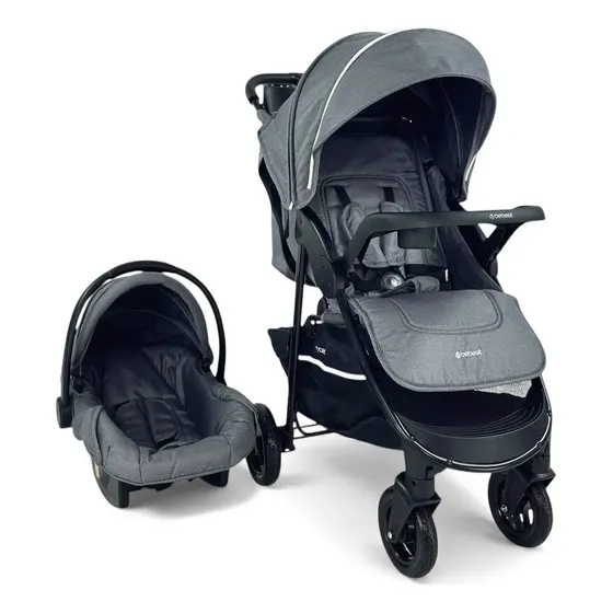Coche Travel Sienna Bebesit Color Gris Chasis Negro | MercadoLibre