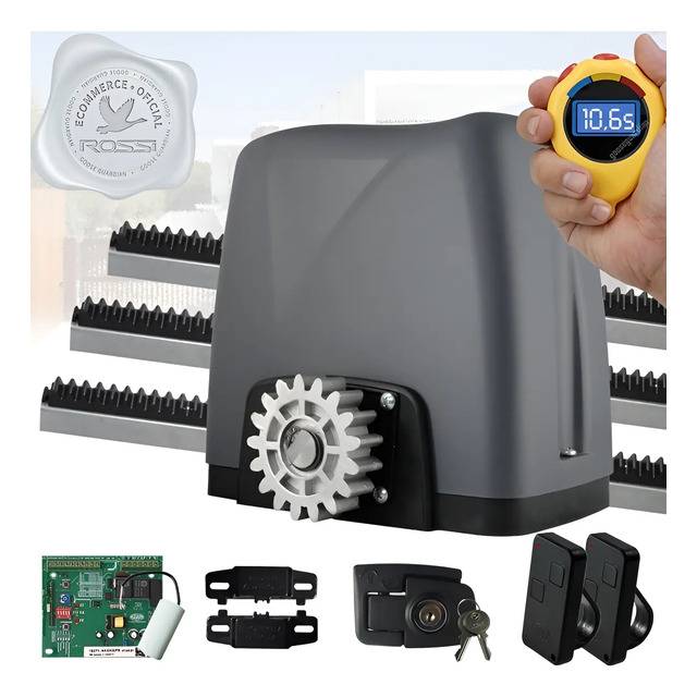 Kit Motor Rossi 1/4 Dz Nano Turbo 36 PortĂŁo Deslizante 600kg Kit Motor Rossi 1/4 Dz Nano Turbo 36 PortĂŁo Deslizante 600kg