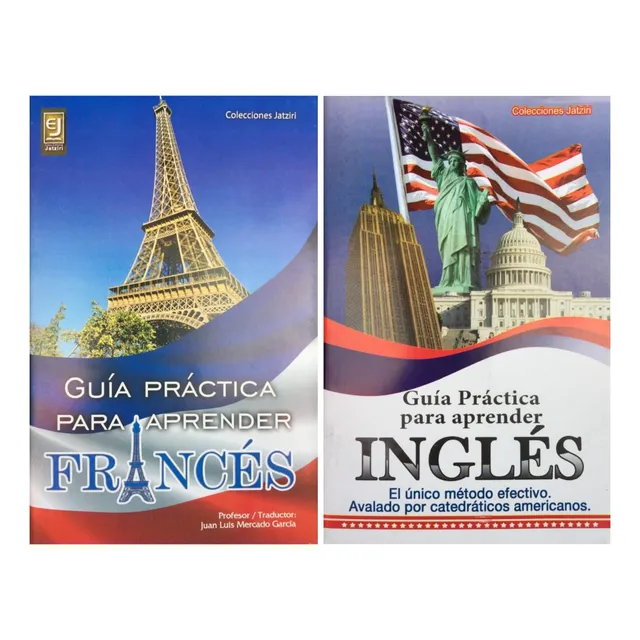 2 Libros Aprenda Francés Facil / Aprenda Ingles Sin Maestro