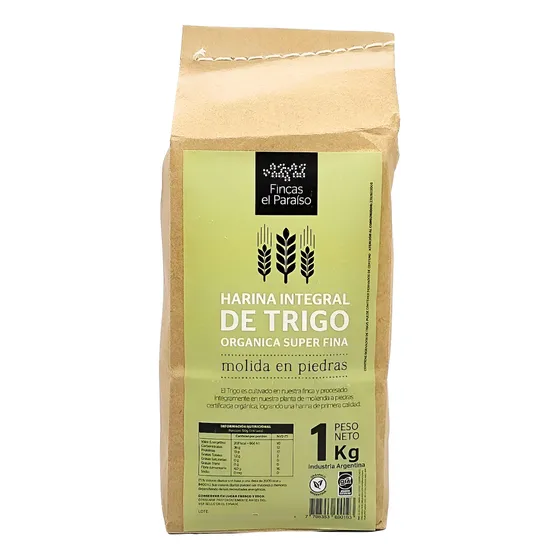 Harina Integral Trigo Super Fina Fincas El Paraíso 10 X 1 Kg
