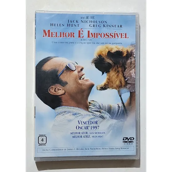 Dvd Melhor Impossível Original Lacrado Jack Nicholson