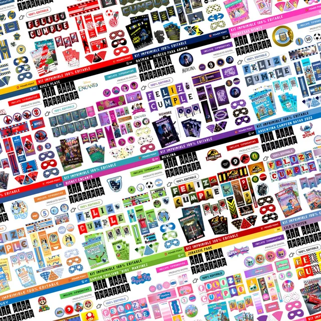 Kit Cumple + Candy Imprimible Para Editar