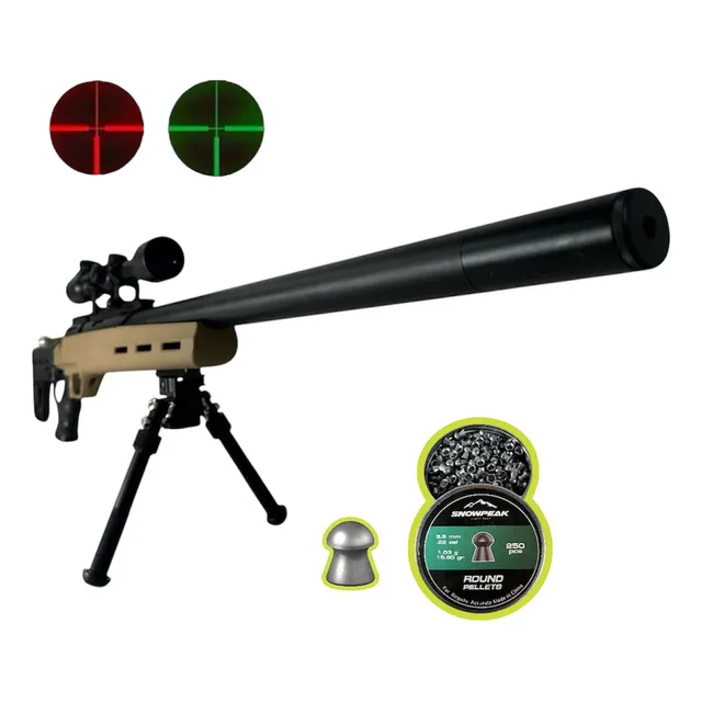 Rifle Pcp Aztk Cyborgh-max 5.5 + Mira + Diabolos + Bipode