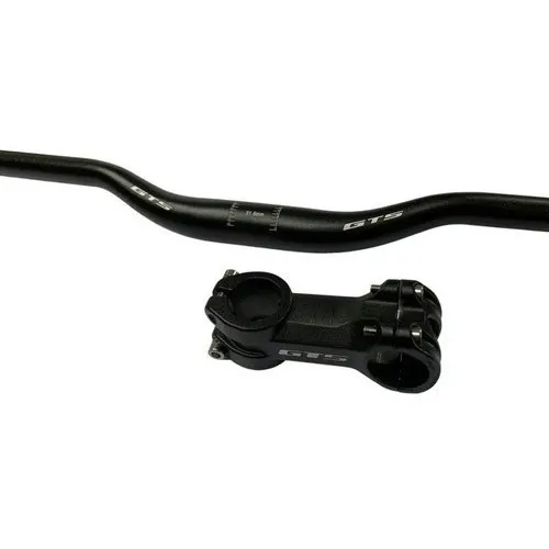 Guidão Gts Aço 700m + Mesa Gts 80mm Aluminio 31.8mm Bicicleta