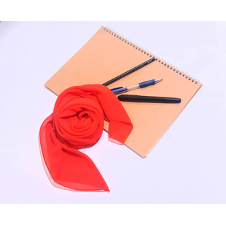 Lenço Liso Laranja De Satin (5474) Lenço Liso Laranja De Satin (5474)