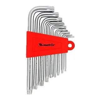 Kit Jogo Chave Torx Curta Crv T10 - T50 9 Peças Kit Jogo Chave Torx Curta Crv T10 - T50 9 Peças