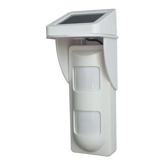 Sensor Movimiento Anti Masctoas Para Exterior 100% Inalambrico Con Batería Interna y Panel Solar Governor Gv-Vigilator para paneles de alarma GOVERNOR