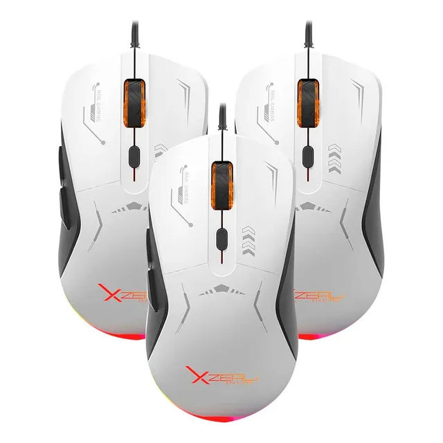 Kit 3 Mouse Gamer Xzeal Xsamga2wb Xst-401 13 Modos Rgb 
