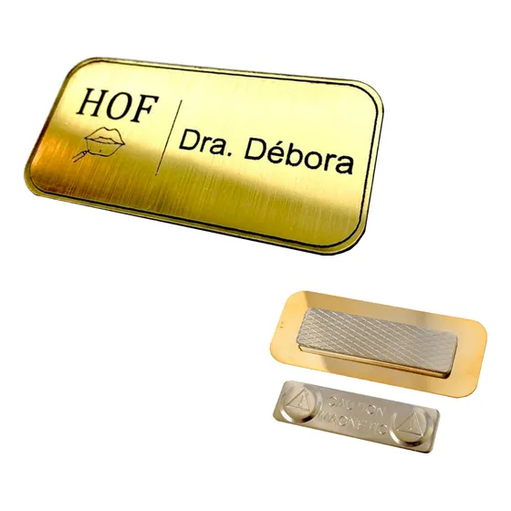 Broche Crachá Boton Empresa Magnético Imã Personalizado Luxo